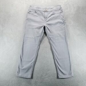Mugsy Jeans Mens 38x30 Gray‎ Johnnys Slim Straight Stretch Light Wash Denim